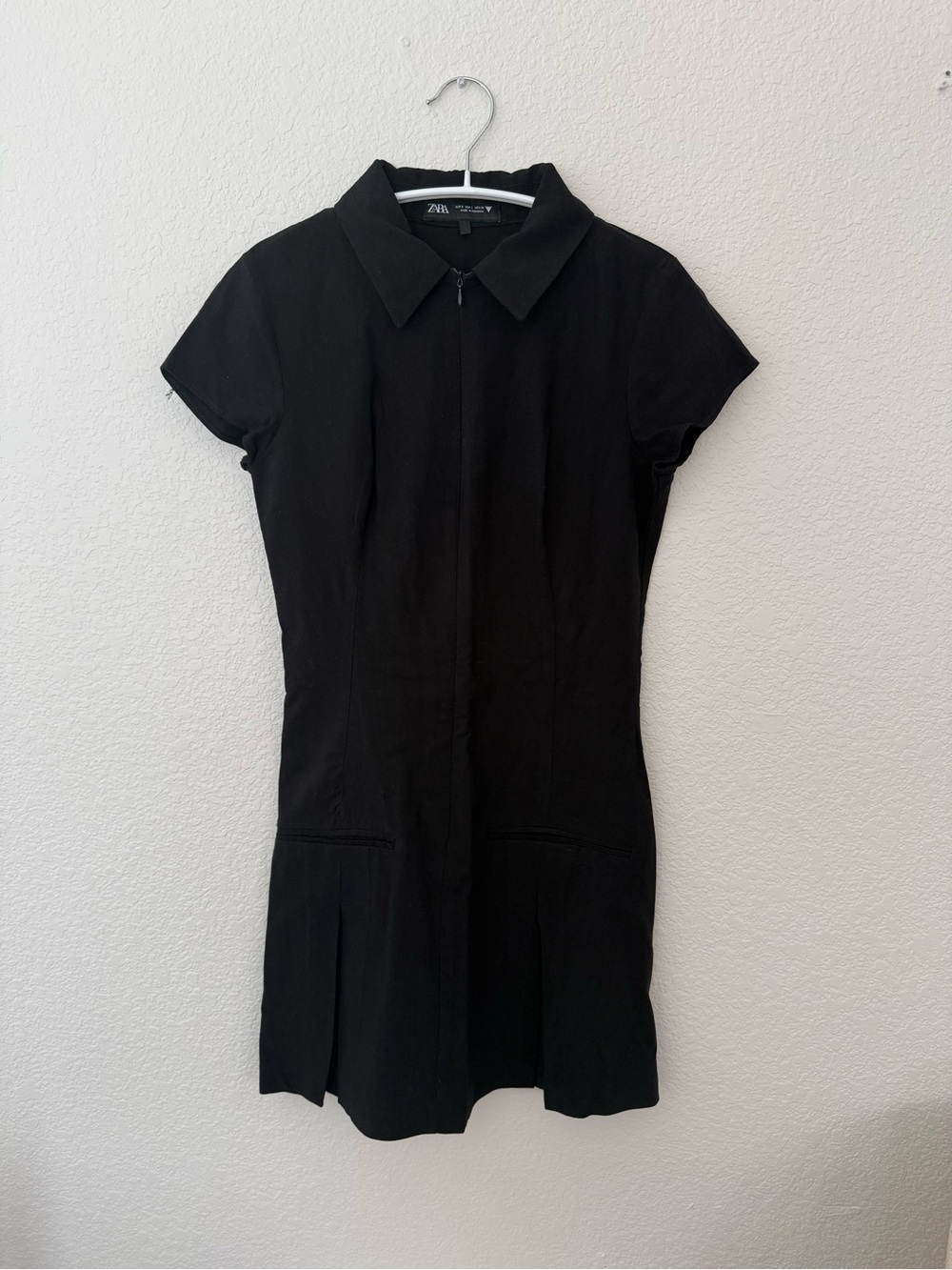ZARA Short Pleated Dress Size S